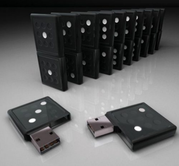 USB-Stick in Dominosteinform